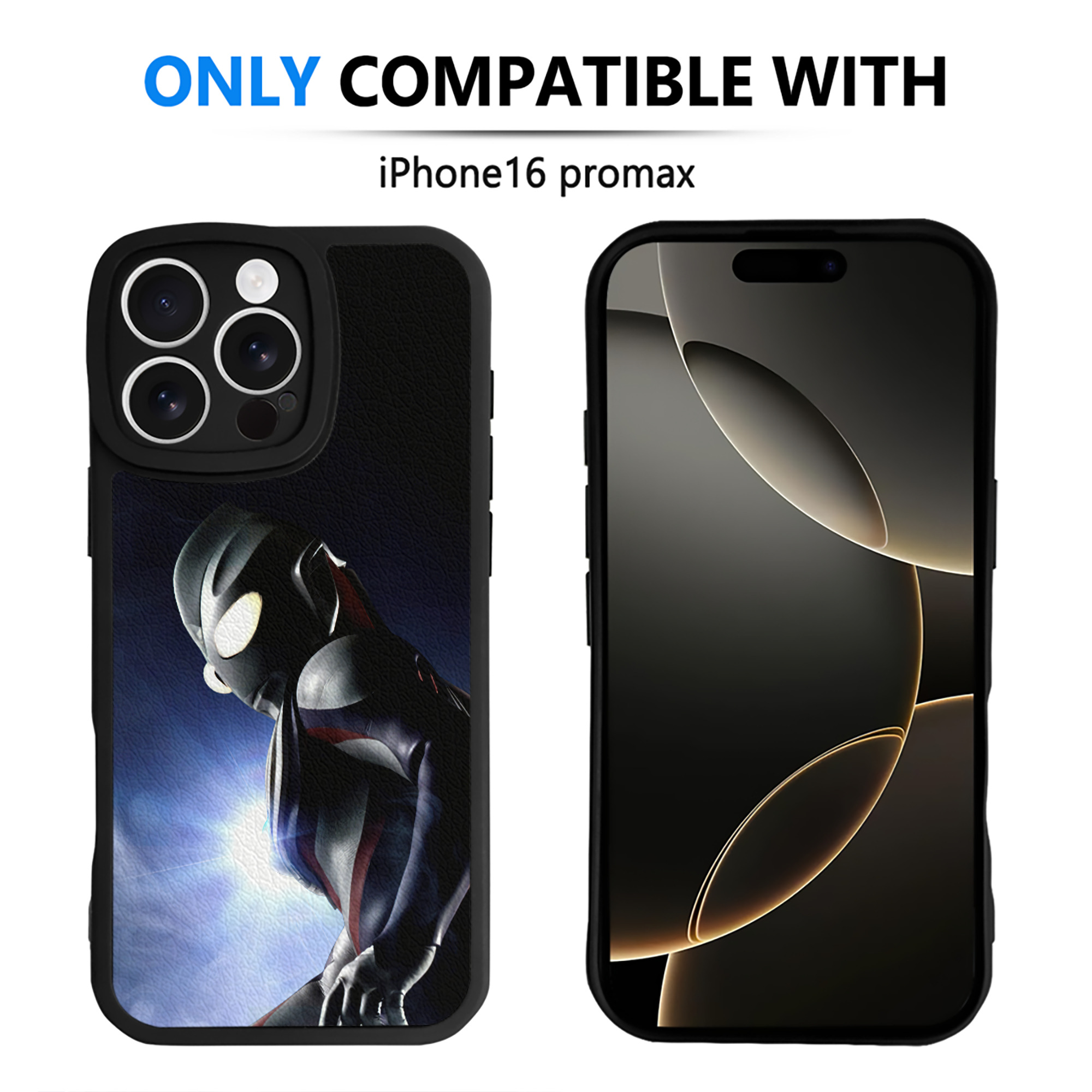 （画像用） ウルトラマン Ultraman 【iPhone 16シリーズ対応】シリコンスマホケース（レザー調） 材質：シリコン